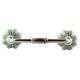 Sage Green With Silver Line Medium Ceramic Bridge Handle